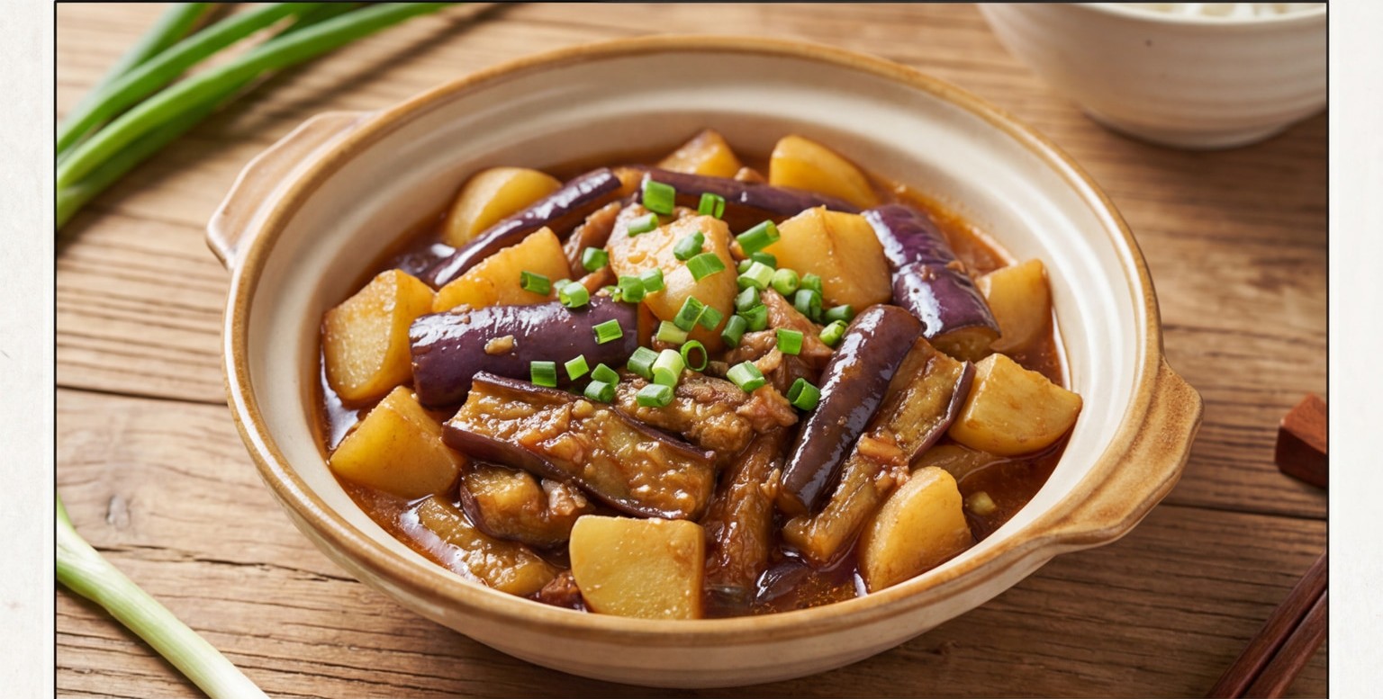 Braised Eggplant with Potato