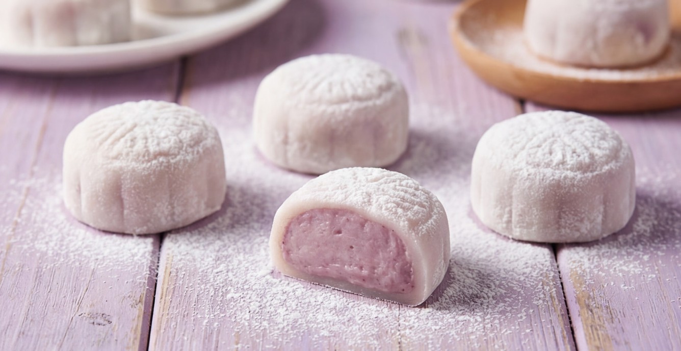 Taro Mochi (Snow Skin Mochi)