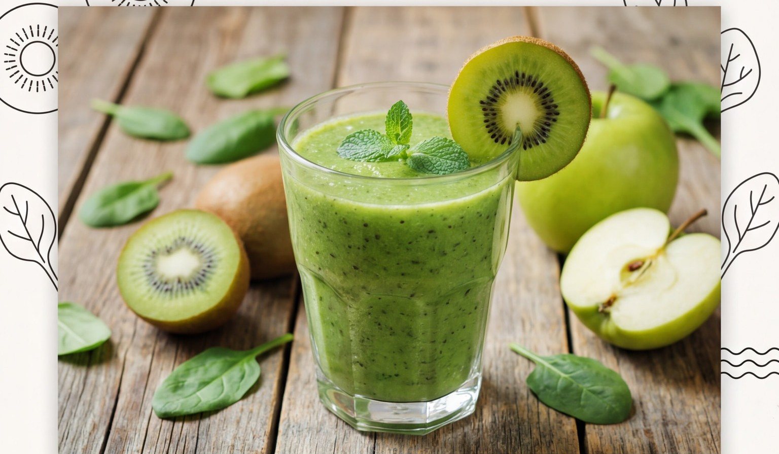 Kiwi Spinach Smoothie